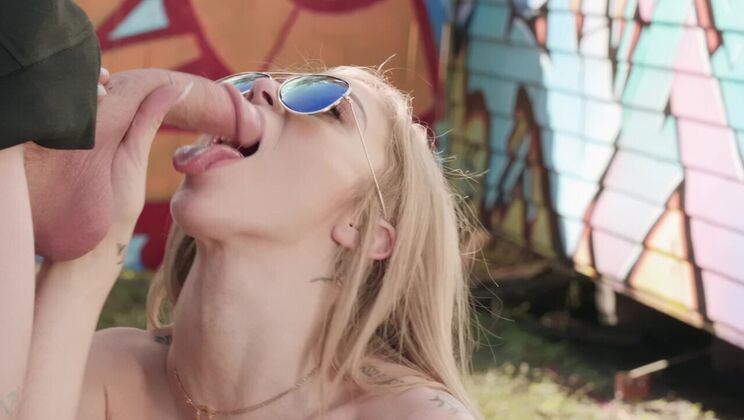 [TeensLoveHugeCocks] - Tattooed Kali Roses in Gonzo Outdoor Sex