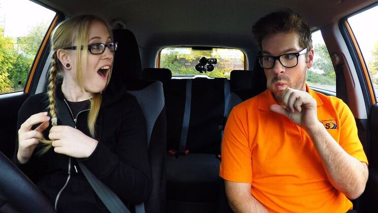 [FakeDrivingSchool] - Handjob and Blowjob for Student, Ending in Creampie