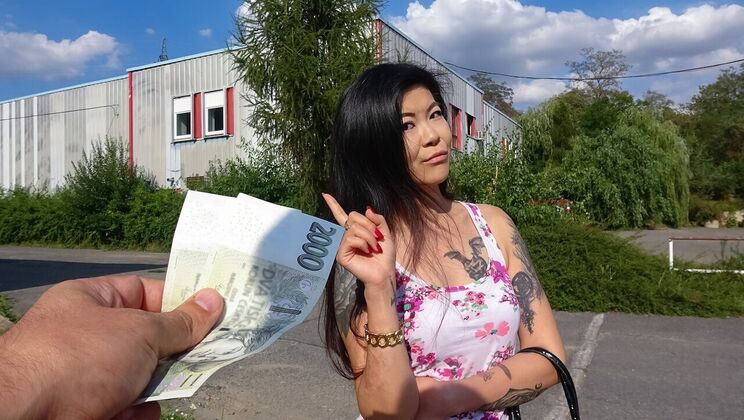 [PublicAgent] - Public Doggystyle with Asian Chick and Big Penis - Akasha Coliun