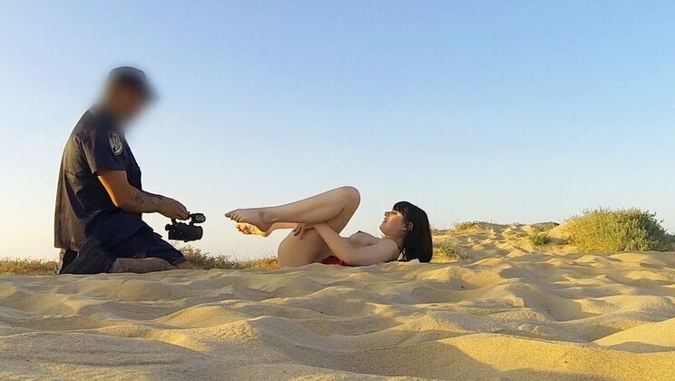 [FakeCop] - Beach Fuck with Cute Teen and Cop in Uniform