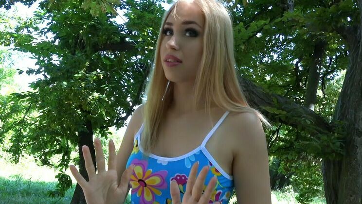 [PublicPickups] - Leaked Video of Euro Blonde Amateur - Alana Moon