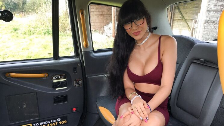 [FakeTaxi] - Footjob and POV with Mexican