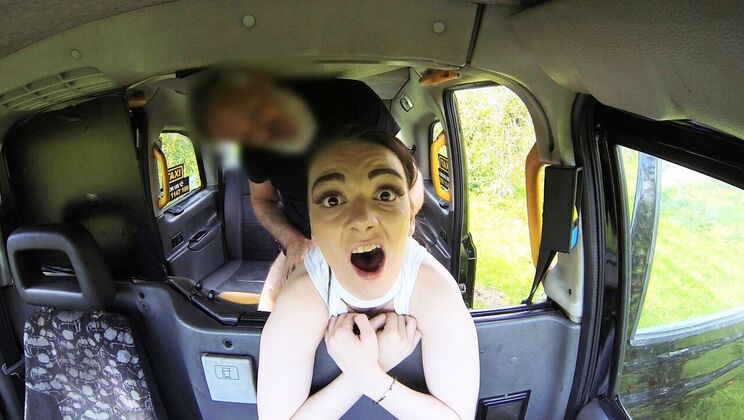 [FakeTaxi] - Small Tits Girl Gets Rimming - Maddison Rose