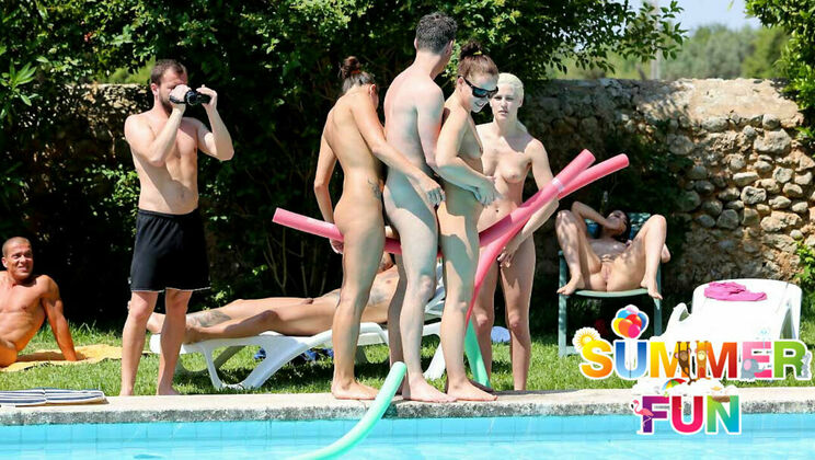[SummerSinners] - Horny Girls Chrissy Fox and Blanche Bradburry Pool Party - Chrissy Fox - Blanche Bradburry