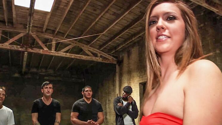 [HardX] - Behind the Scenes: Maddy O'Reilly's 12 Guy Blowjob
