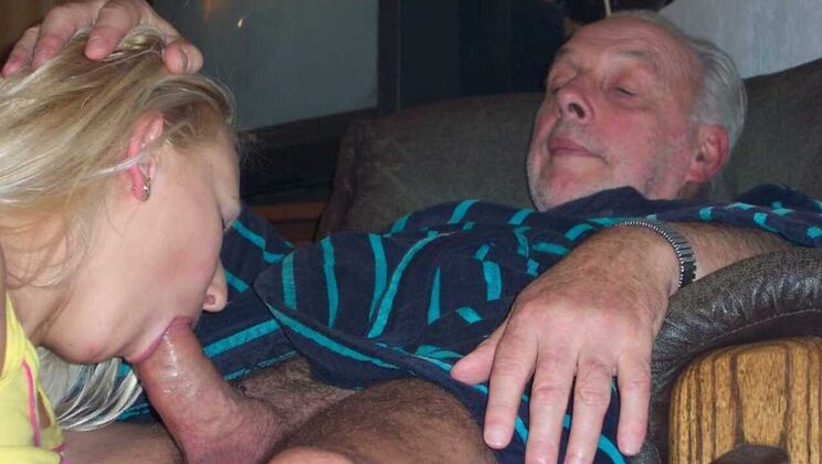 [Oldje] -  Blonde Sucked by Older Guy - Gina Blonde - Sicke