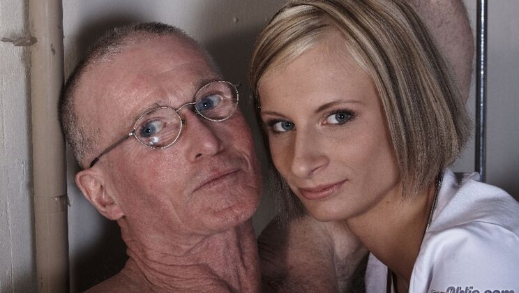 [Oldje] - Blonde Teen Nurse Paris Pink and Old Doctor's Sex - John - Paris Pink