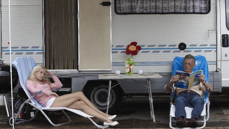[Oldje] - Older Man and Young Blonde Camping Sex - Scott - Welly
