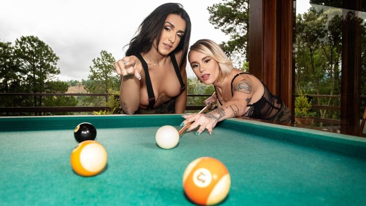 [TransAngels] - Shemale Poolside Seduction - Vitoria Neves - Natalie Cortez