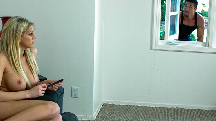 [NeighborAffair] - Long-Haired Eve Laurence Gives Neighbor a Deepthroat - Tommy Gunn - Eve Laurence