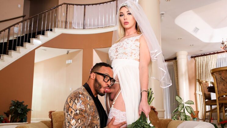 [GenderXFilms] - Shemale Aubrey Kate in Stockings Gets Fucked