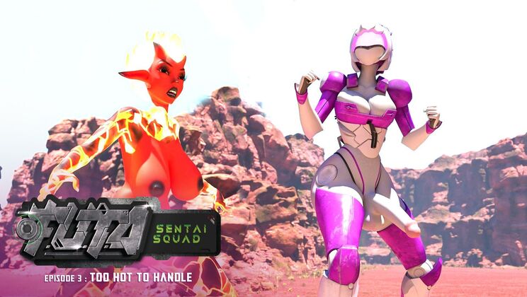 [F.U.T.A.SentaiSquad] - Too Hot for Comfort: Shemale Futa Action