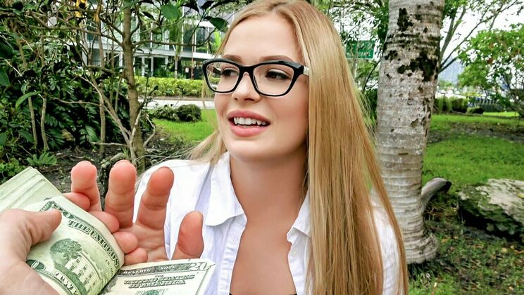 [PublicPickups] - Sexy Glasses Girl Outdoor Fuck - Sloan Harper - Tyler Steel