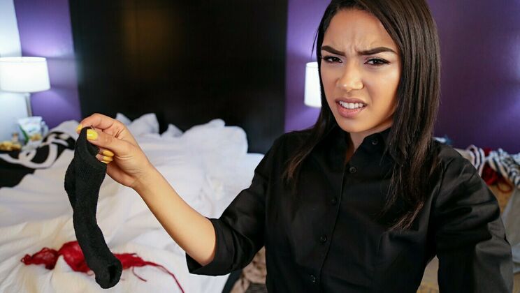 [IKnowThatGirl] -  Petite Maid Stumbles upon Cheating Couple 