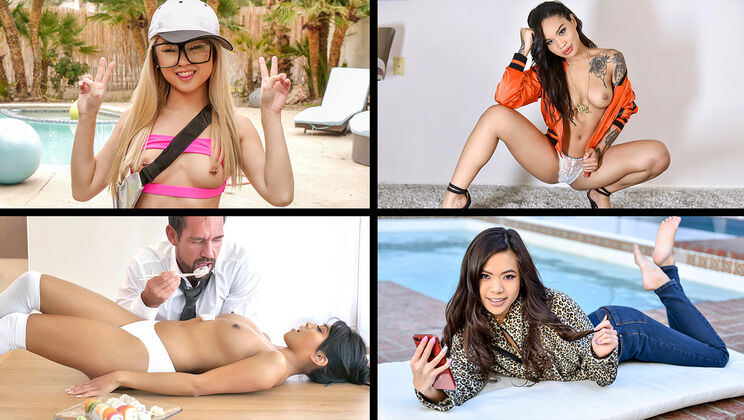 [TeamSkeetSelects] - Compilation of Asian Cuties - Vina Sky - Honey Gold - Ember Snow - Jasmine Grey - Lulu Chu - Kimmy Kim - Elle Lee