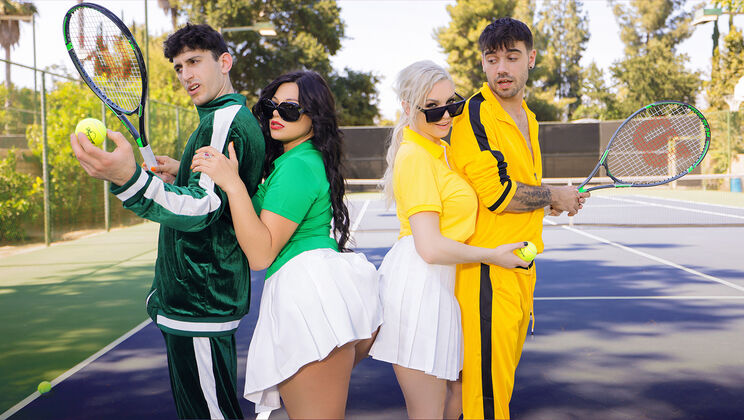 [MomSwap] - Balls Served with a Side of Cum - Kenzie Taylor - Mona Azar - Nade Nasty - Nick Strokes