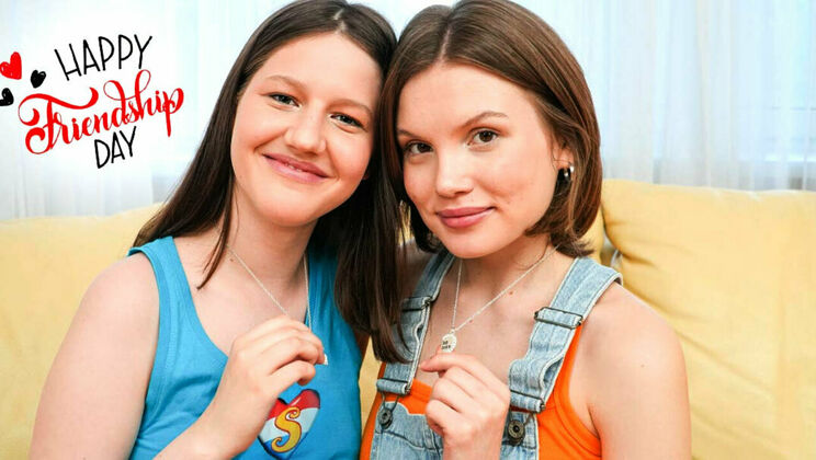 [ClubSweethearts] - Lesbian Teens Kiss on International Friendship Day