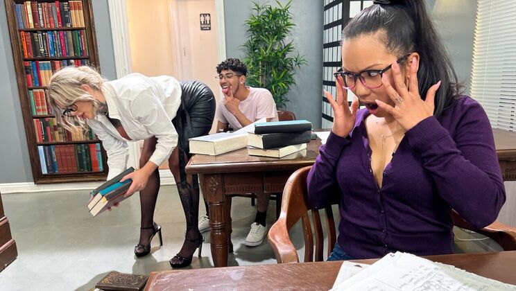 [LilHumpers] - Amateur Couple Goes Wild In Library