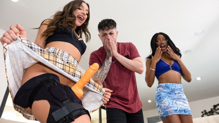 [Brazzers] - Tattooed Lesbians and Strap-On Sex - Lacey London - April Olsen