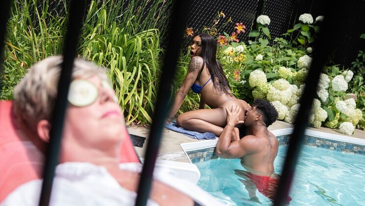 [TransAngels] - Wet Tits and Ass in the Sun - Leilani Li - Kenzo Alvarez