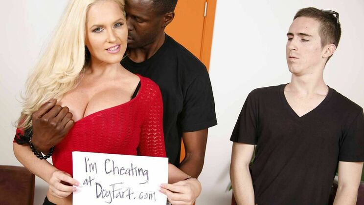 [WatchingMyMomGoBlack] - Alena Croft's Big Tit Blowjob