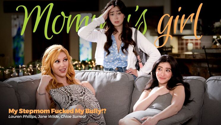 [Girlsway] - My Stepmom and I Fucked My Bully Together