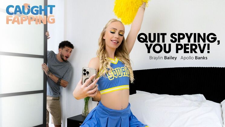 [CaughtFapping] - Perv Gets Caught Watching Teen Get Naked - Braylin Bailey - Apollo Banks