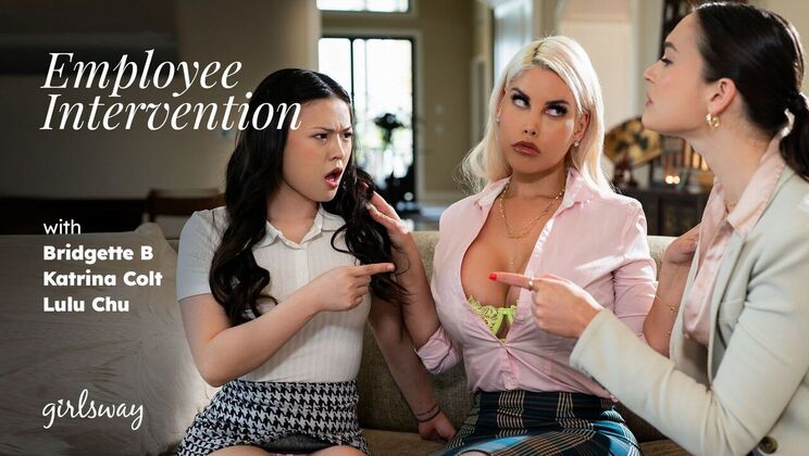 [Girlsway] - Big Ass MILF in Lingerie - Bridgette B - Lulu Chu - Katrina Colt