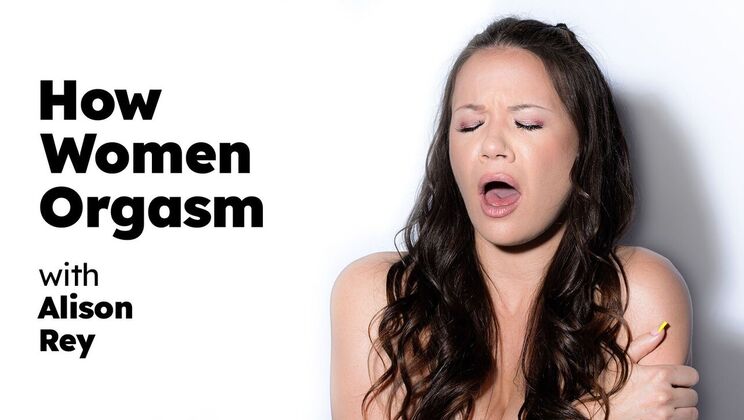 [AdultTimePilots] - Alison Rey’s Shaved Pussy & Big Tits - Orgasm Tutorial
