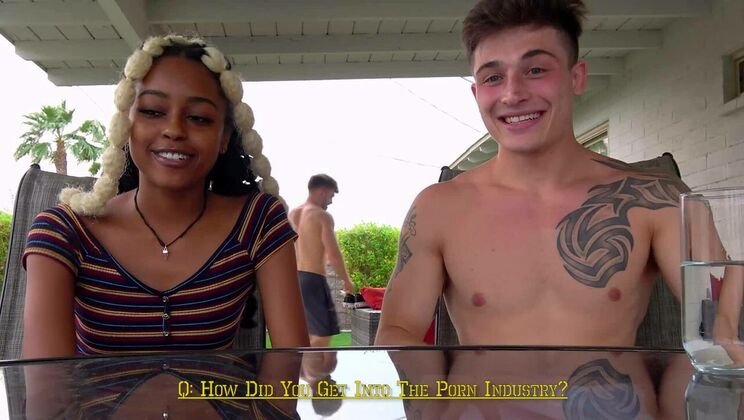 [HotGuysFuck] - Exclusive Interview With Destiny Mira - Destiny Mira - Dustin Hazel - Chase Arcangel - Marie Jacob - Dustin Reynolds