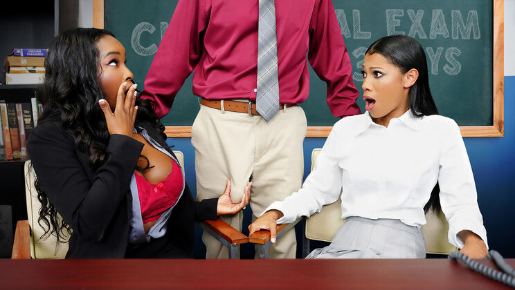 [PervPrincipal] - Just Like School with Naomi Foxxx and Eden West - Naomi Foxxx - Eden West - Peter Fitzwell