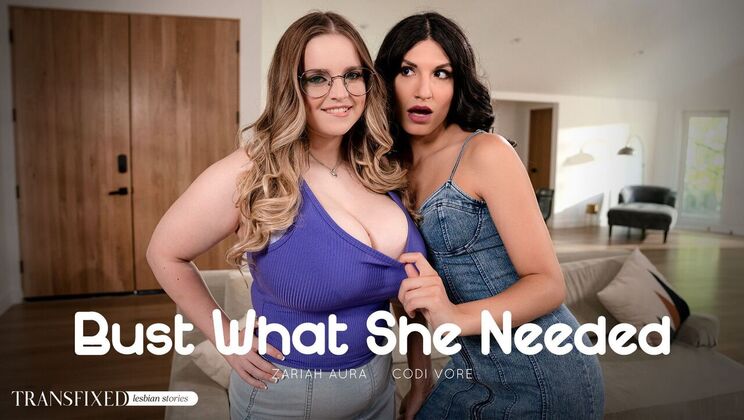 [Transfixed] - Blonde and Brunette in an Interracial Threesome' - Codi Vore - Zariah Aura