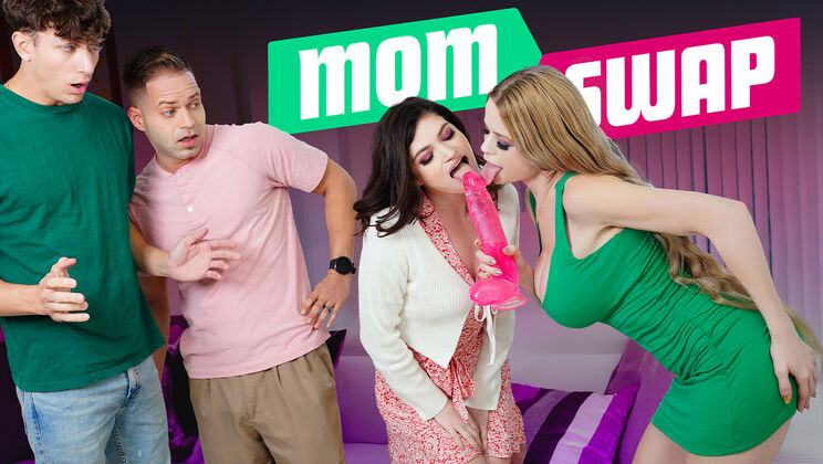 [MomSwap] - Cumshot Crazy - Nicky Rebel - Parker Ambrose - Nicole Rae - Angel Wave