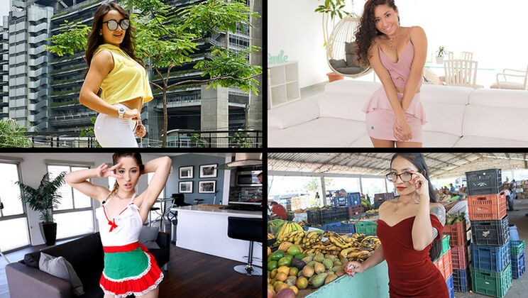 [TeamSkeetSelects] - Spicy Latinas Get Facial - Sarah Lace - Hazel Heart - Destiny Cruz - Thalia Diaz