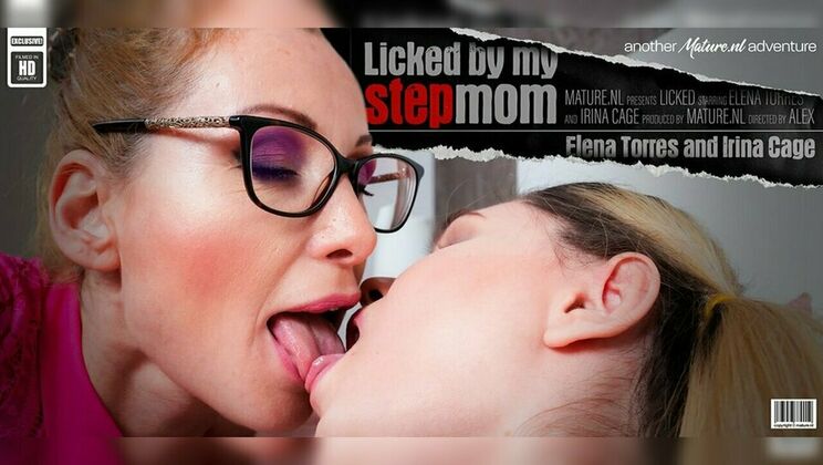 [Mature.nl] - Elena Torres fucks her teen daughter Irina Cage with a dildo - Irina Cage - Elena Torres