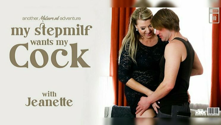 [Mature.nl] - Naughty Blonde Stepmom Jeanette Takes Young Cock