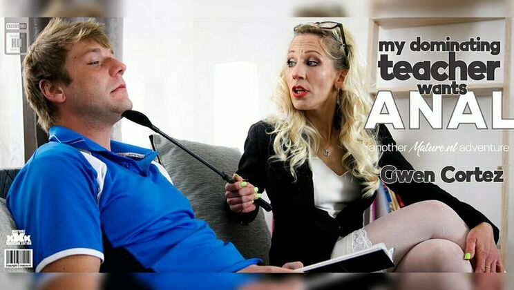 [Mature.nl] - Blonde MILF Gwen Cortez fucks student in doggystyle