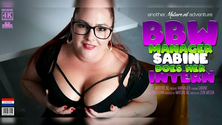 [Mature.nl] - Sabine, a voluptuous office manager, enjoys intense hardcore with her intern - Sabine - Brendan Raven