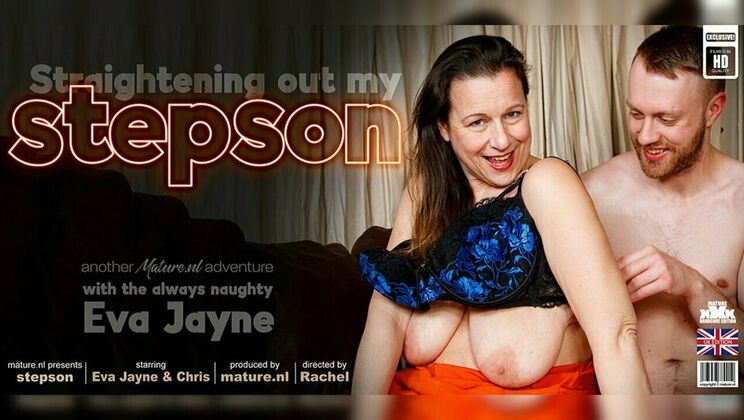 [Mature.nl] - Eva Jayne's Stepson Gets a Taste of Her Big Natural Tits - Chris Cobalt - Eva Jayne (EU)