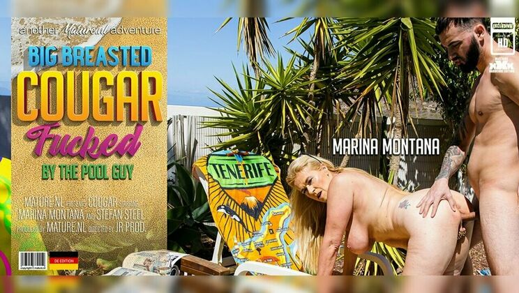 [Mature.nl] - Marina Montana, a Big Boobed Cougar, Enjoys Poolside Sex - Stefan Steel - Marina Montana (EU)
