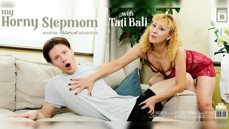 [Mature.nl] - Mature Tati Bali's Stepson Gets a Facial at Home - Tati Bali - Mister Ken
