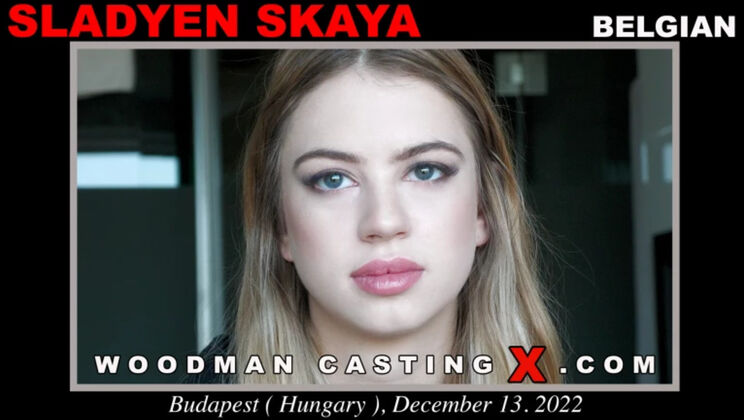 [WoodmanCasting] - Sladyen Skaya's Shaved Pussy Gets Anal Attention