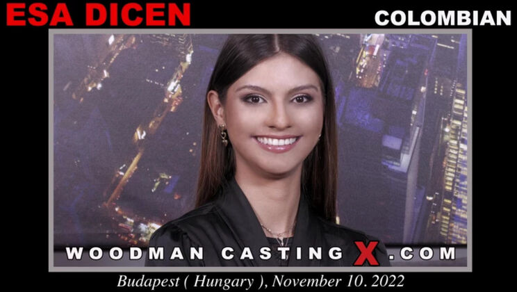 [WoodmanCasting] - Tall & Beautiful Esa Dicen Takes Cumshot on Puffy Nipples - Esa Dicen
