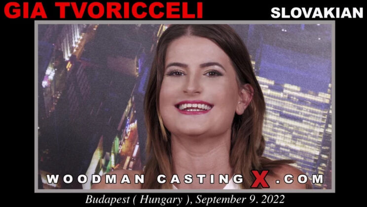 [WoodmanCasting] - Cumshot on Gia Tvoricceli's Face Casting - Gia Tvoricceli