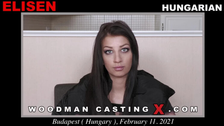 [WoodmanCasting] - Brunette Elisen Gets Naughty in a Hotel Room