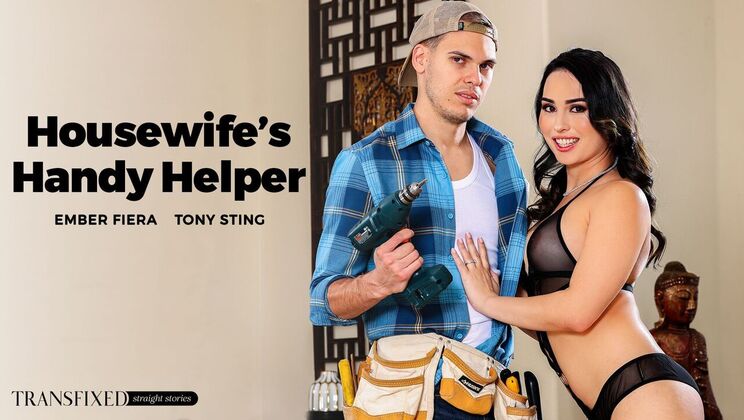 [Transfixed] - Big Tit Brunette's Rear Entrance Delight - Tony Sting - Ember Fiera