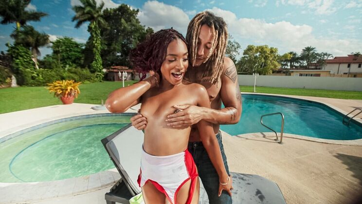 [TeensLoveHugeCocks] - Interracial Outdoor Action - Addis Fouché - Derek Savage