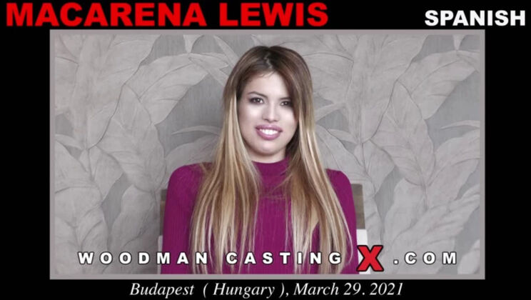 [WoodmanCasting] - Young blonde Macarena Lewis auditions with striptease - Macarena Lewis