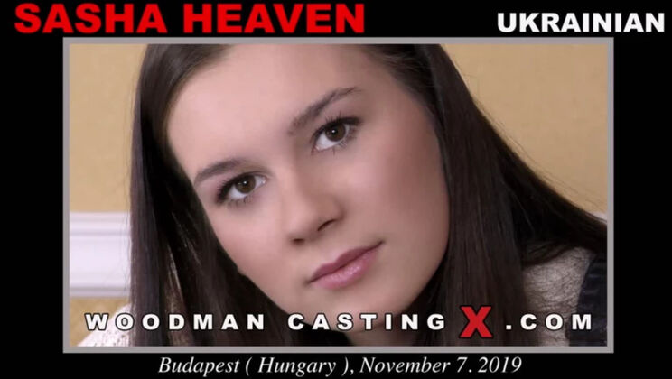 [WoodmanCasting] - Sasha Heaven's Shaved Pussy Gets Penetrated
