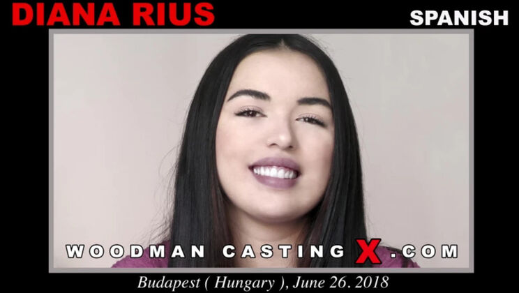 [WoodmanCasting] -  Skinny Latina Diana Rius in a Cumshot Scene